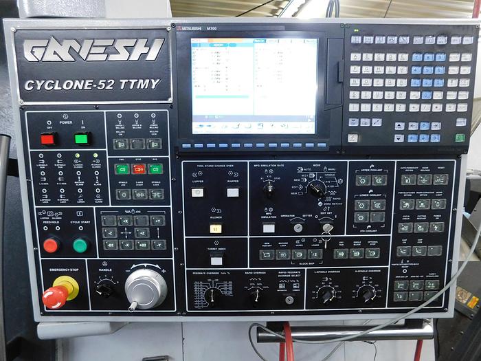 Used Ganesh Cyclone 52TTMY CNC Turning Center