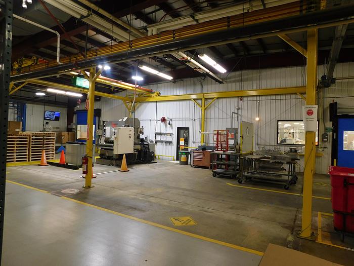 Used 2,000Lbs Bridge Crane System with Electric Chain Hoist