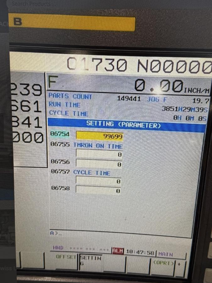 Used Tsugami B0325B CNC Swiss Lathe