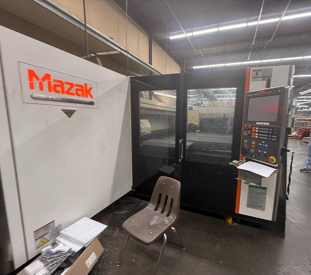 Used Mazak Optiplex 3015 CO2 Laser Cutter, 2013