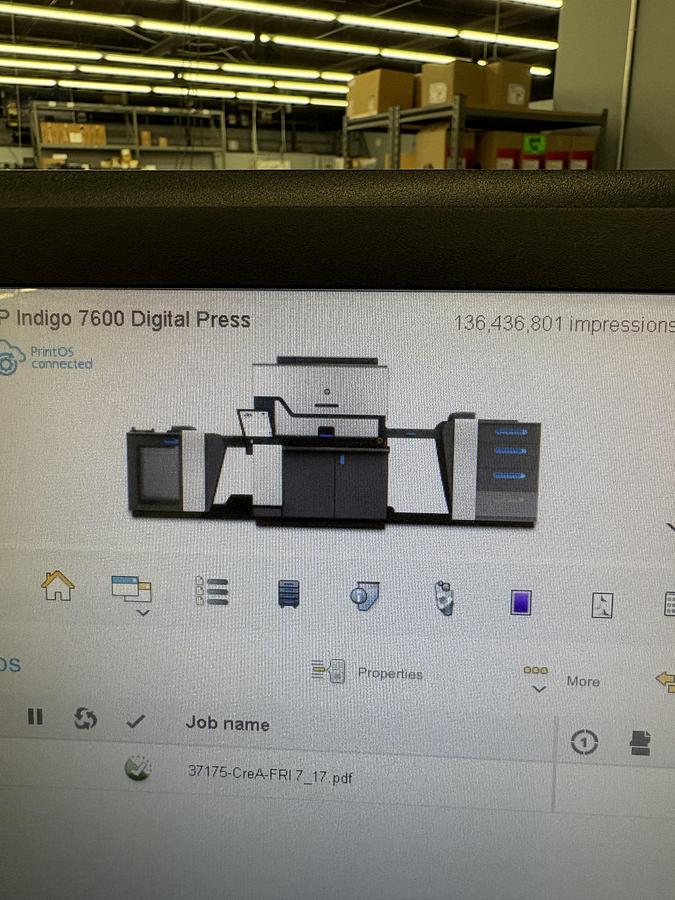 Used HP Indigo 7600 Digital Press