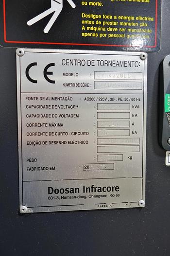 Used Doosan Lynx 200LC Turning Center, 2011