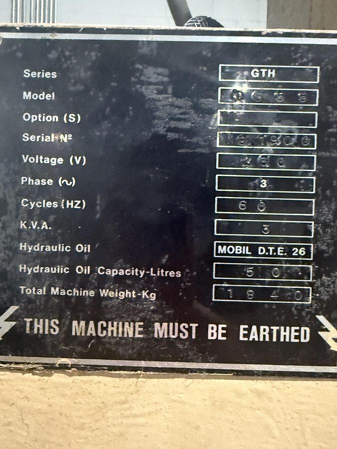 Used Samco GTH Traveling Head Clicker Die Cutting Press