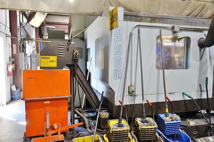 Used Toyoda Wele CNC Vertical Bridge Mill Fanuc