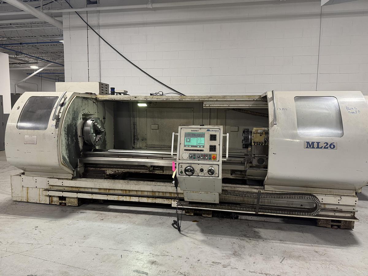 Used Milltornics ML-26 Flat Bed CNC Lathe