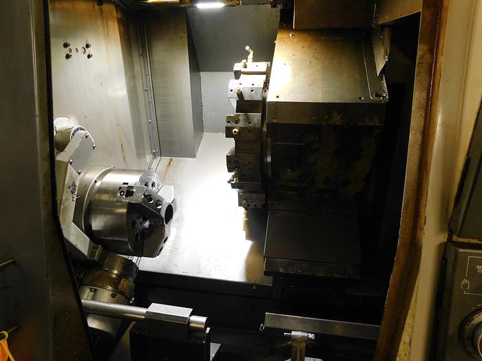 Used Mazak Quick Turn 250HP / QT250HP CNC Turning Center with LNS Barfeeder