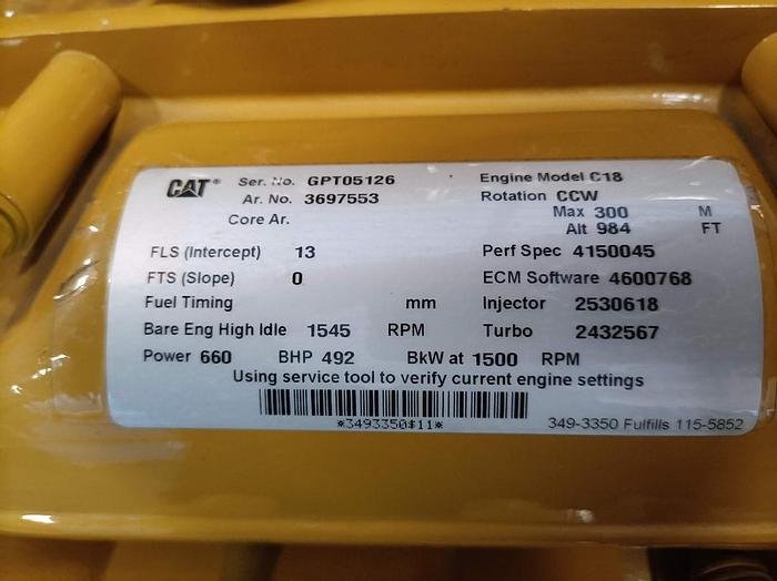 Caterpillar C18 x 5 new generator sets