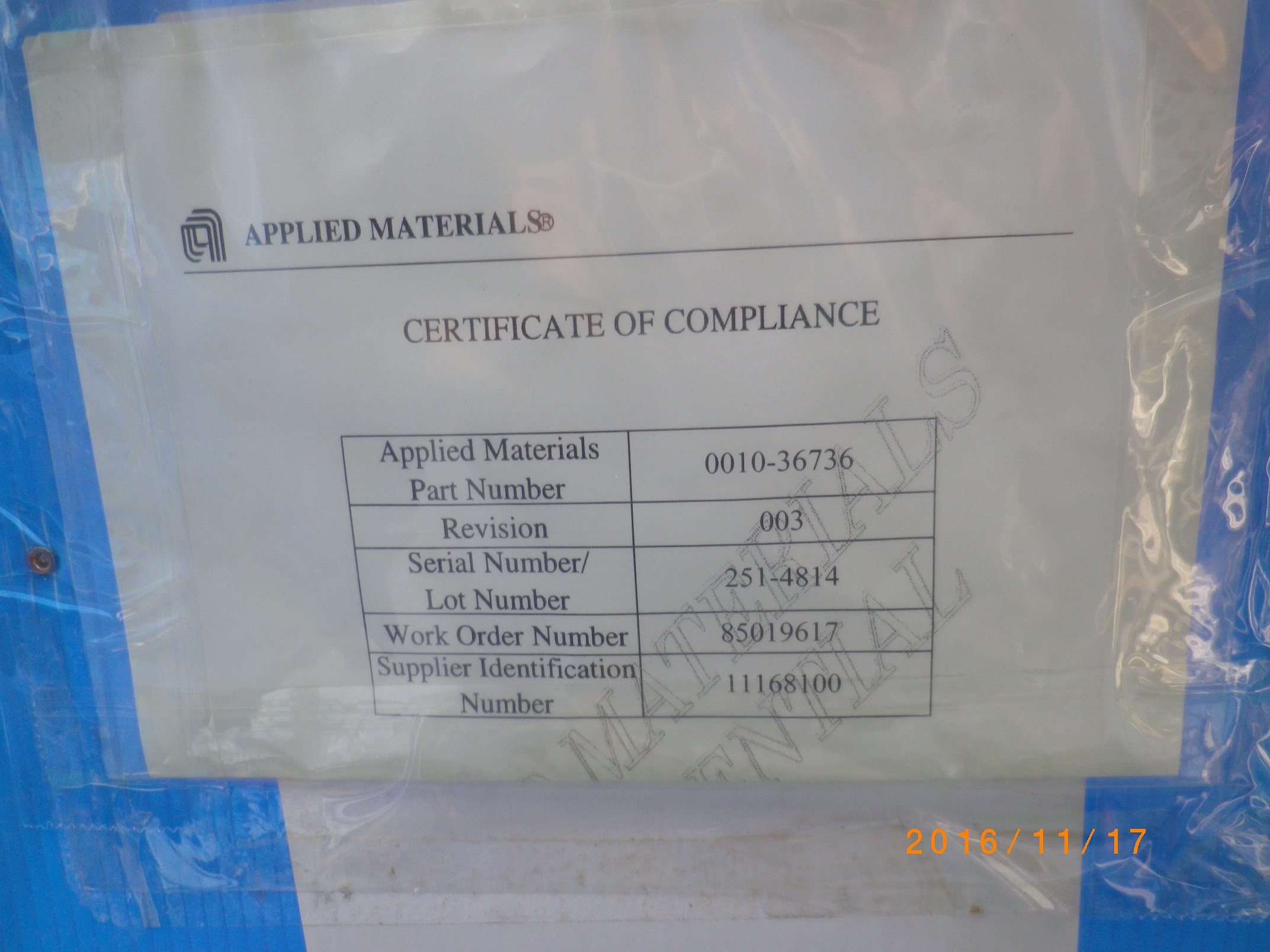 AMAT 300mm ceramic heater 0010-36736