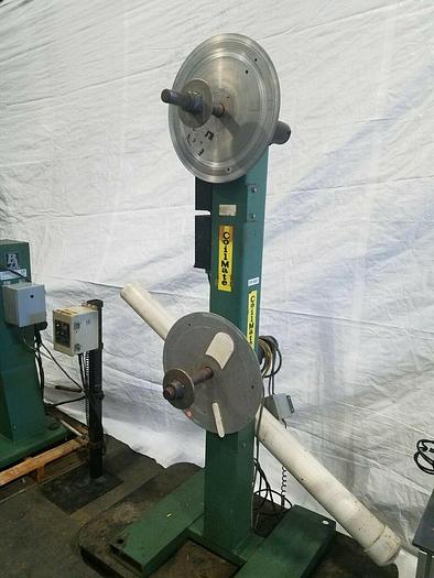 Used PA Industries Coilmate Double Motorized Stock Material Coil Payoff Reel Feed
