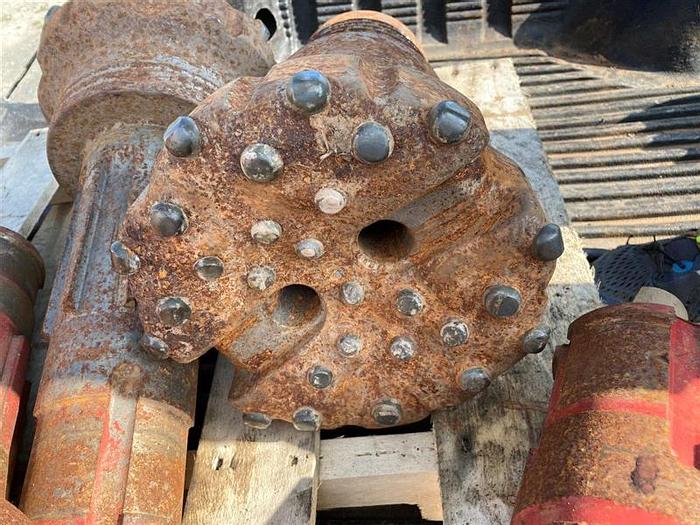 Used Lot of 12 Hammer Bits, 5 Chucks & 2 Tri-cone Bits