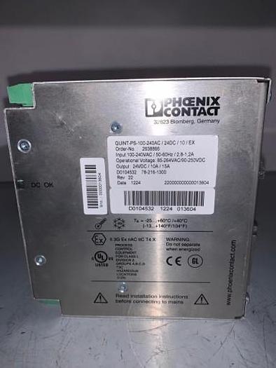 Power supply unit - QUINT-PS-100-240AC/24DC/10/EX