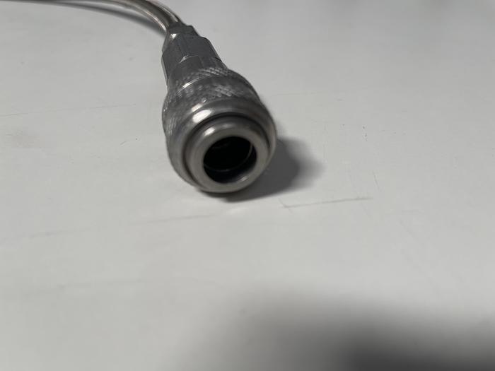 Used 31" Stainless Steel Flexible Braided Hose w/ Quick Connections