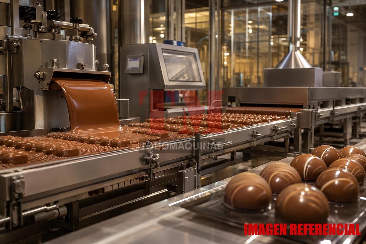 Usado LÍNEA COMPLETA DE CHOCOLATERÍA Y CONFITERÍA INDUSTRIAL – ALTO VALOR, LISTO PARA OPERAR