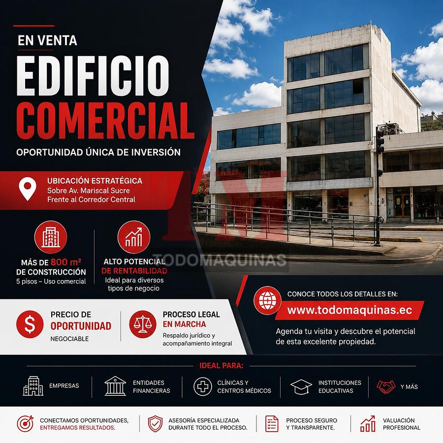 Usado EDIFICIO COMERCIAL EN VENTA | SUR DE QUITO