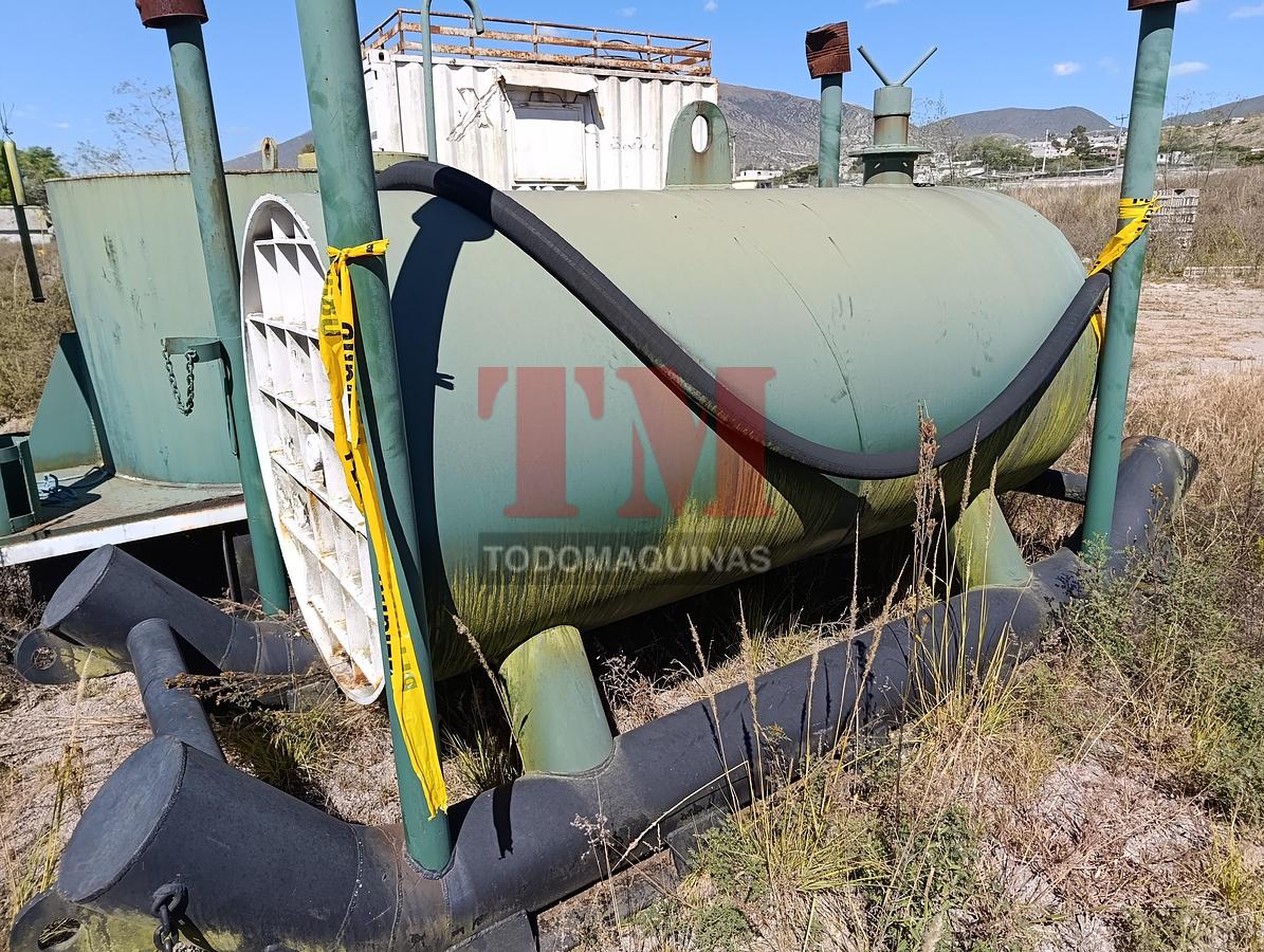 Usado TH-002 | TANQUE HORIZONTAL DE COMBUSTIBLE 700 GALONES SOBRE SKID METÁLICO