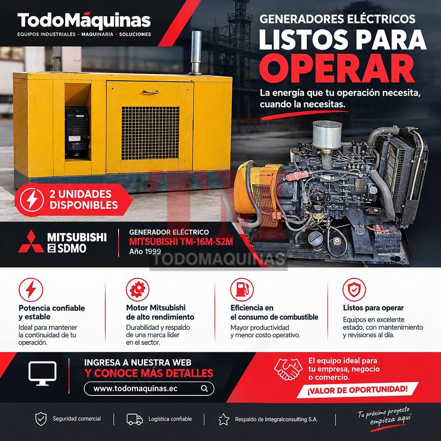 Usado 1999 SDMO Mitsubishi TM 16M S2M