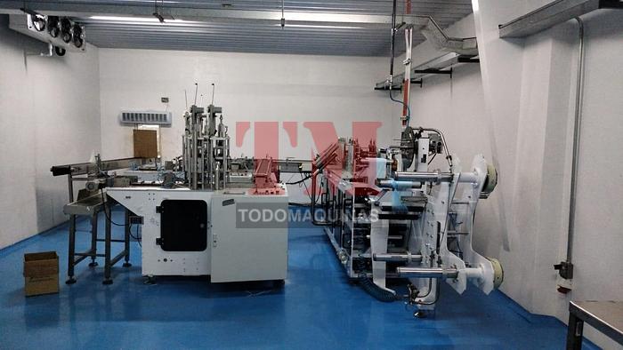 Usado Equipo integrado para la producción de mascarillas