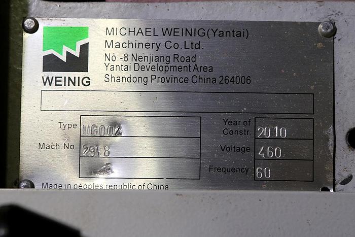 Used 2010 Weinig Unimat Gold 6 Head Moulder