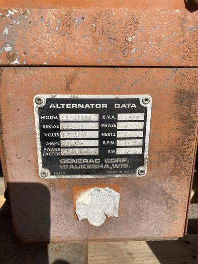 Used 12.5 KW Generac Diesel Generator Set