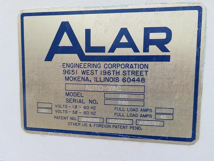 Used 2 FT x 2 FT ALAR ROTARY VACUUM DRUM FILTER (#9567)