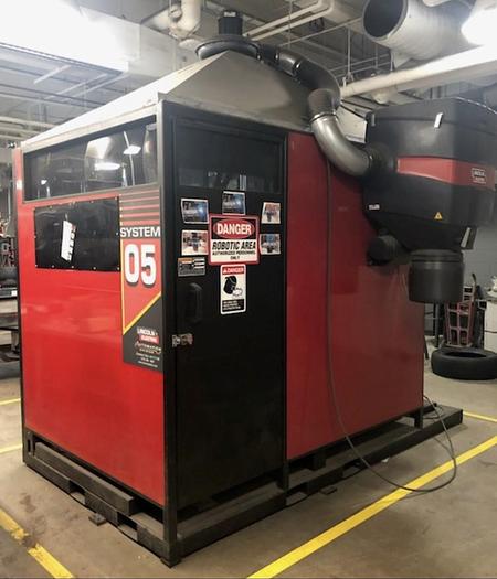 Used FANUC ARCMATE 100iB/6S ROBOTIC LINCOLN SYSTEM 05 MIG WELDING CELL