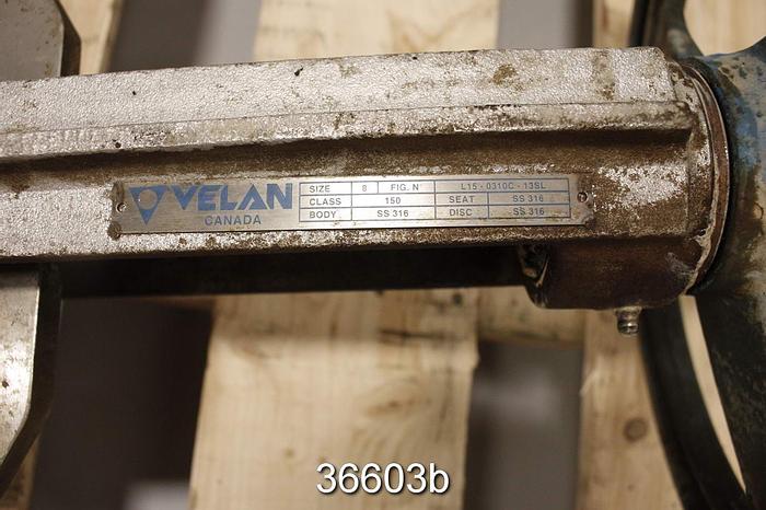 Used Velan 8" Hand Operated Knife Gate Valve #36603