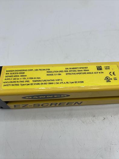 Used Banner SLSCE30-300Q8 Light Curtain