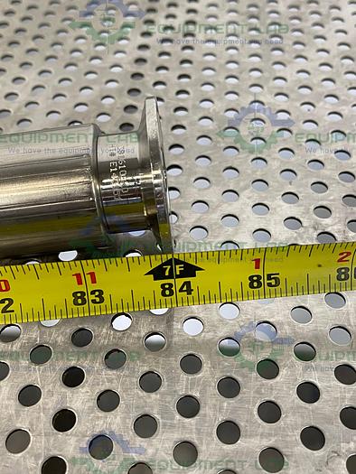 Used Sani Tech  STHT-WR-1000 84" Silicone Hose w/ 1" Sanitary Fitting