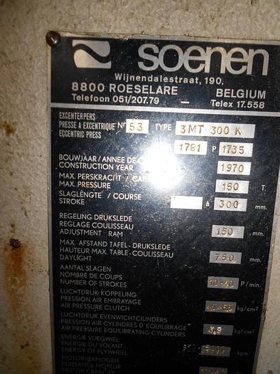 Gebraucht HYDRAULISCHE PERS SOENEN 150 TON