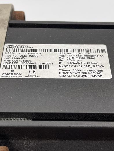 Used Control Techniques 142UDC305BAECA, Stober P521SPR0030MT Ratio 3.0:1