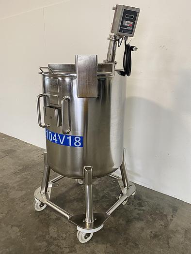 Used Precision  500 Liter Stainless Steel Mixing Tank w/ PharMix Agitator & Controller