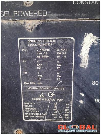 Used Item 0826 : Miller Big Blue 401 DX Welding Machine