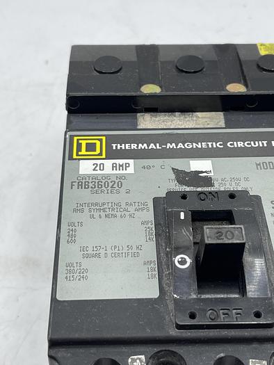 Used Square D FAB36020