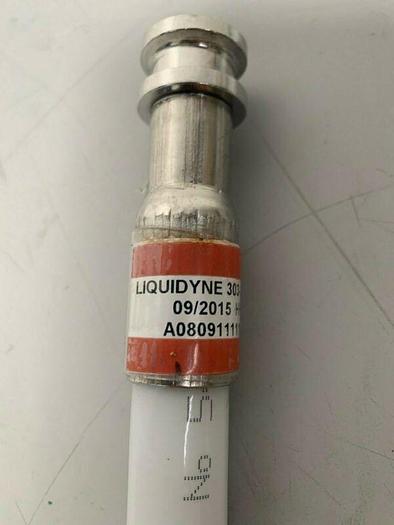 Used Liquidyne 1" x 24" Flexible Silicone Hose w/ Stainless Steel Outlets