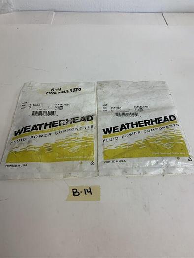 New 1110X3 Weatherhead Flare Nut (Lot Of 2) Fast Shipping!