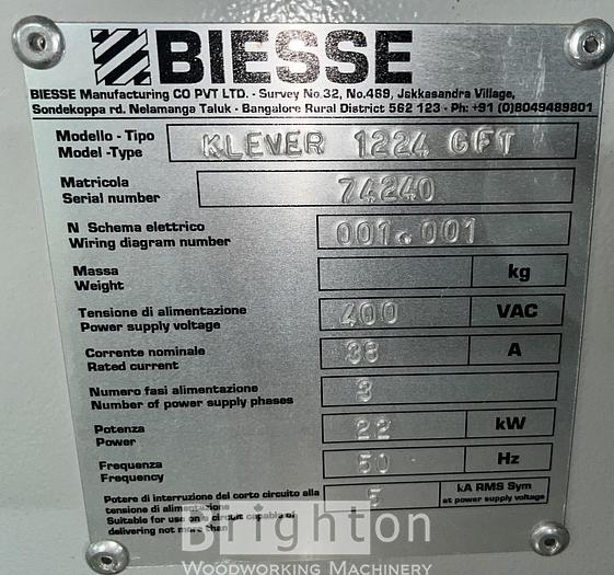Used Biesse Klever Used CNC Machine #BM2400