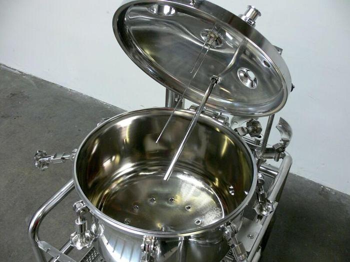 Used Sommer & Strassburger 125L Pressure Vessel / Reactor on Rolling Cart