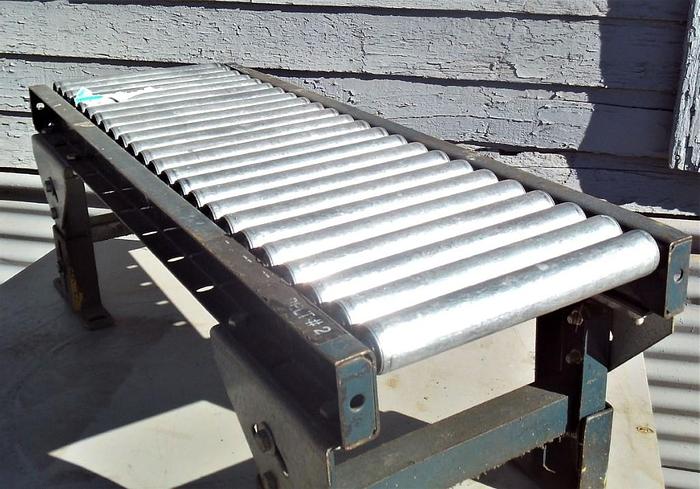 Used Conveyor, Roller, 12" X 36" Galvanized, 1-3/8" Diameter #S743637