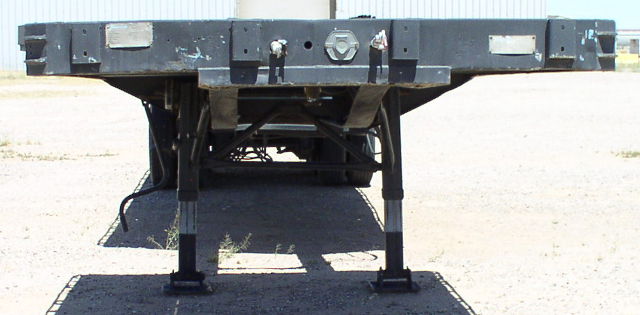 Used Transcraft ETH 40-64 ft. extendable Flatbed Trailer; S/N TC-5888