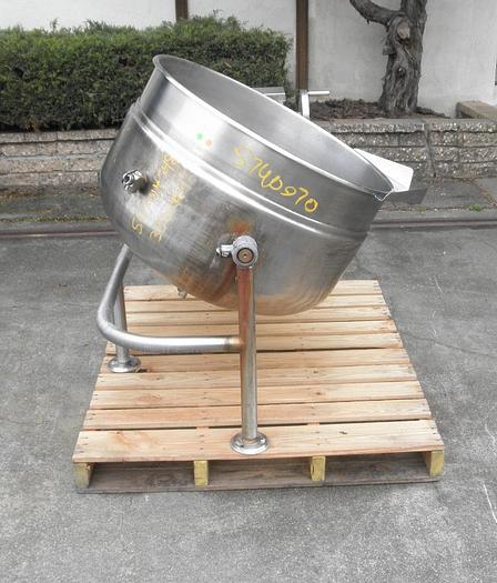 Used Kettle, 60 Gallon, S/st, Jkt, Cleveland, Mdl KDL-60T SH, #S740970