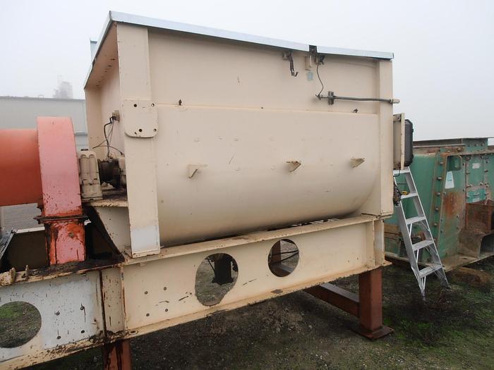 Used Mixer, Pug, 6' X 6' X 5', Dual Shaft, C/st, 100 HP, McCarter #L739449