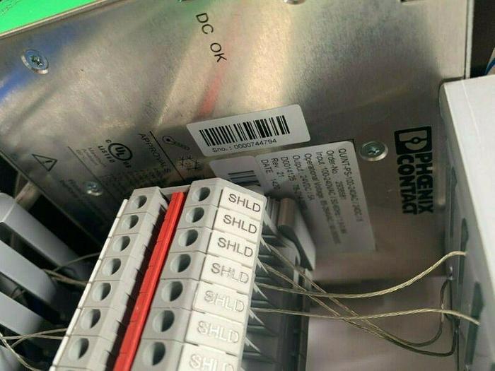 Used Allen Bradley EtherNet/IP Com Adapter w/ Phoenix Contact Quint Power & Enclosure