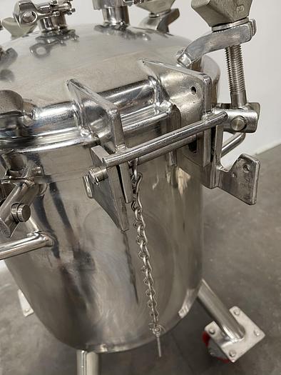 Used Precision 13 Gallon 316L Stainless Steel Jacketed Reactor 50 PSI