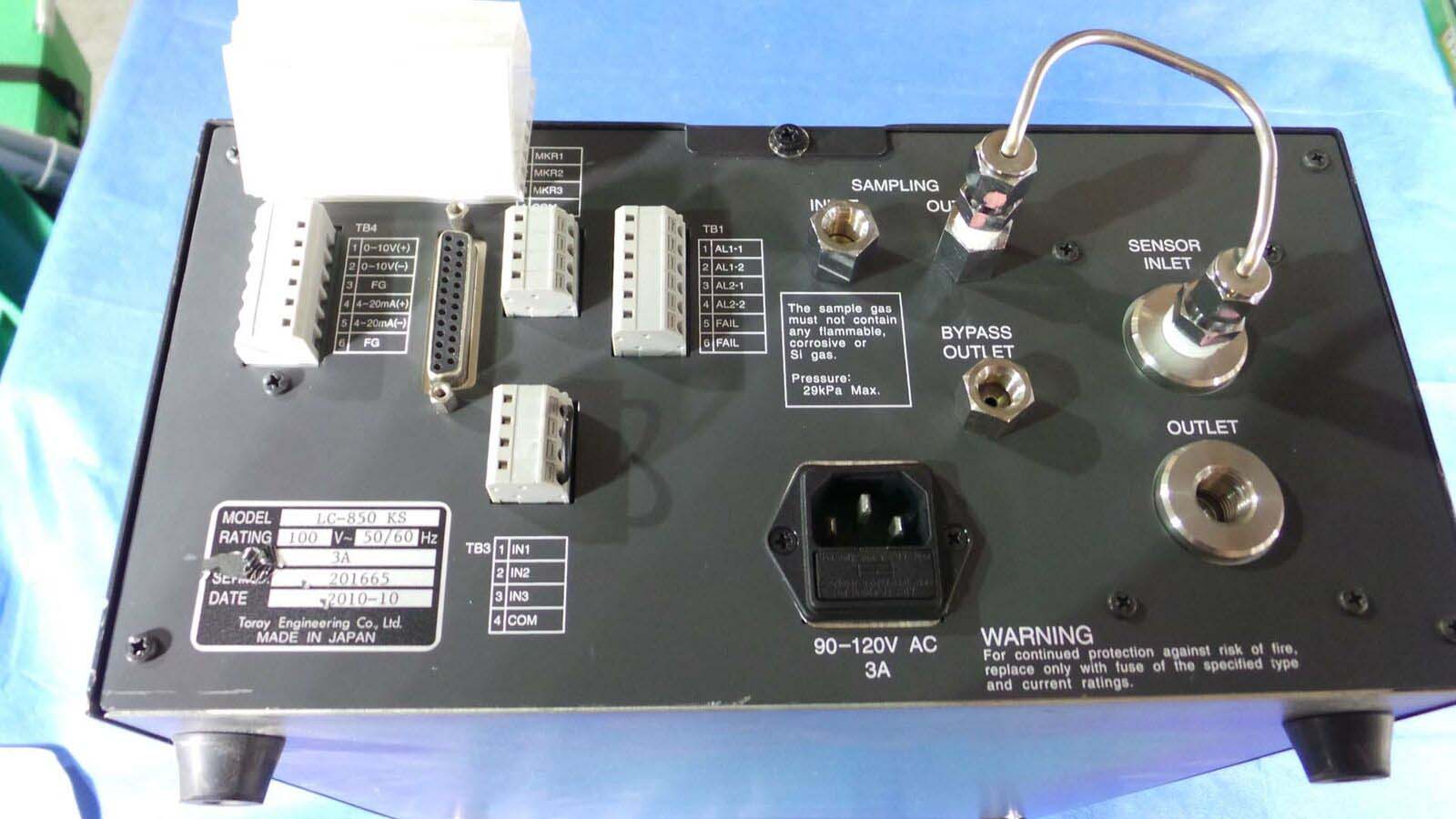 Used Toray Engineering LC-850KS Oxygen Analyzer, LC-850KST3 / Toray