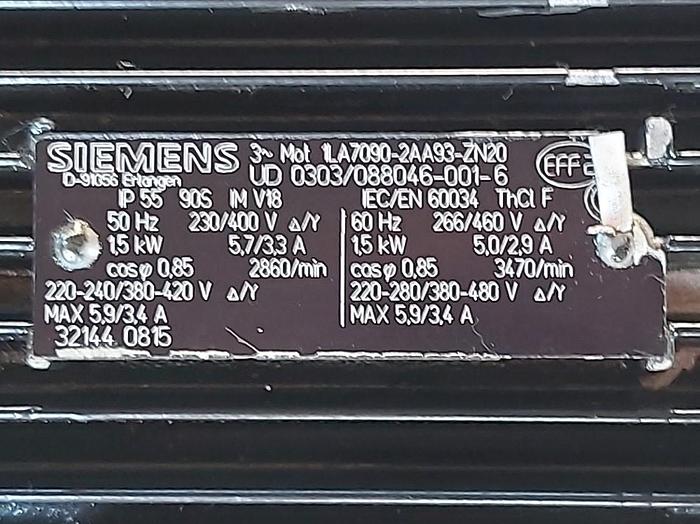 Used Immersion pump, TG30 44/15 285, H 25m, 135 L /Min, 1,5KW, Knoll,  used