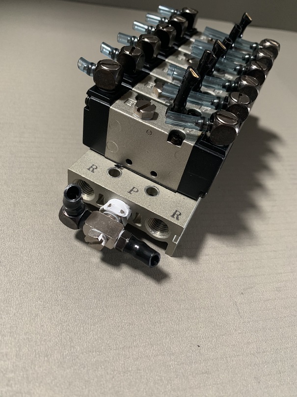 Used SMC Bank of Air Operated Valves VZA3220