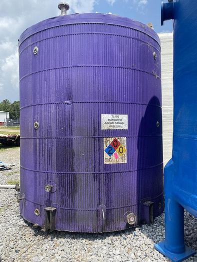 Used Kennedy Tank & Mfg. approximately 4700 gallon vertical 316 stainless steel storage tank