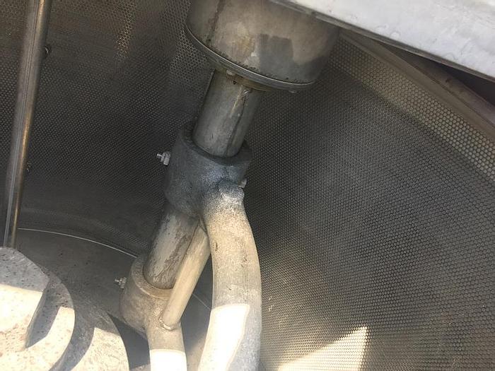 Used Used Western States 48" X 30" stainless steel perforated basket centrifuge