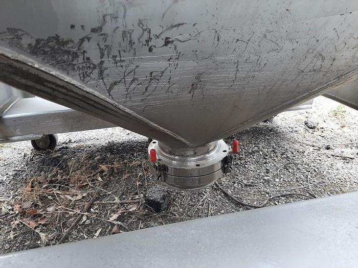 Used Bin, 25 CF, S/st, Tote, 190 Gallon, FLO-BIN, C/B #S743596