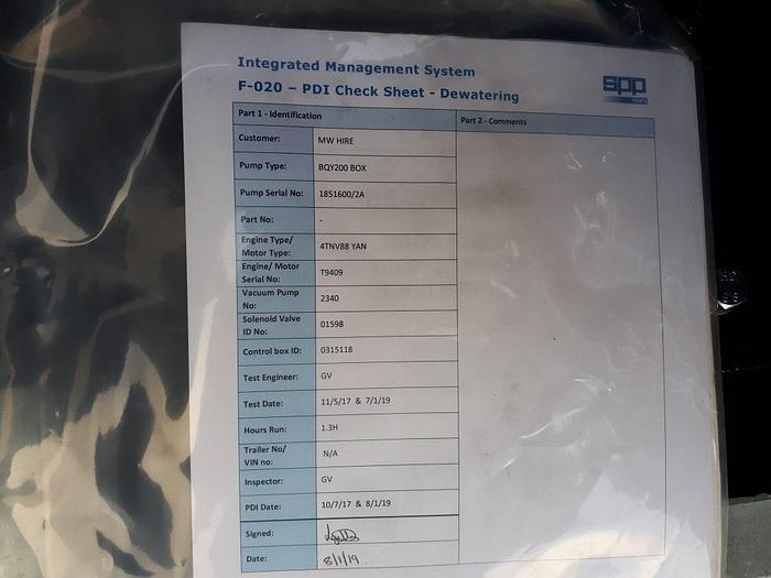 Used 8" SPP Autoprime QI200